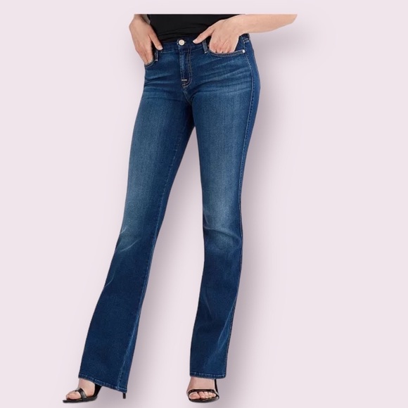 7 For All Mankind Denim - 7 For All Mankind Womens Cotton Denim Kimmie Mid Rise Bootcut Jeans Size 26